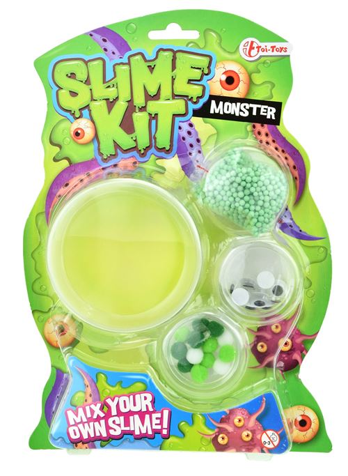 Toi-Toys Mélangez votre propre mucus Monsterjunior en 4 parties vert