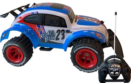 Gear2play Road Bug Voiture de cascade RC 1:12 bleu/blanc