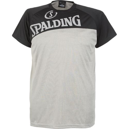 T-shirt Spalding Street-anthracite/jaune vif-S S Gris