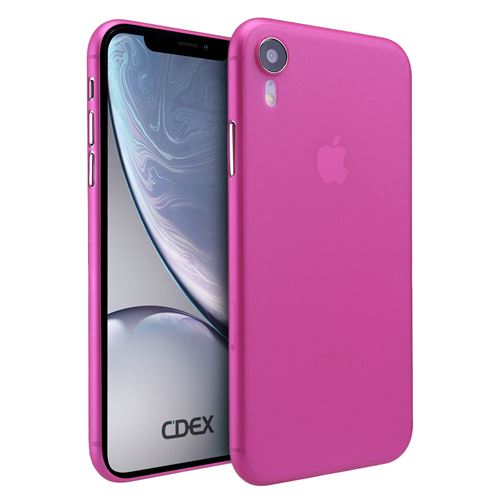doupi UltraSlim Coque pour iPhone Xr (iPhone 10r) 6,1 pouces, fin mat ultra mince et ultra léger Bumper Cover Housse de Protection, rose