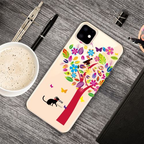 Coque en TPU joli motif d'impression flexi arbre coloré pour votre Apple iPhone XR 6.1 pouces (2019)