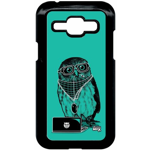 Coque Samsung Galaxy J1 4g Hiboux Geek Fond Vert