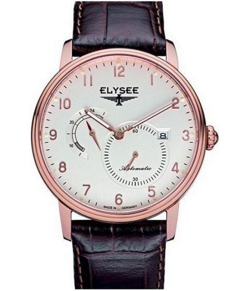 Elysee Montre pour Homme Analogiques Automatique avec Bracelet de Cuir 77017