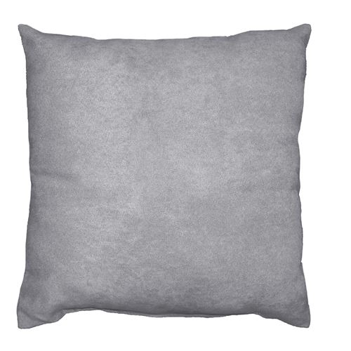 Coussin 30 x 50 cm suede uni suedine Gris clair