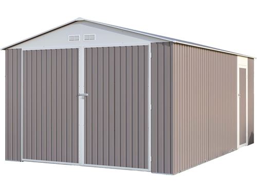 Garage métal Nevada avec porte battante - 15,36 m²