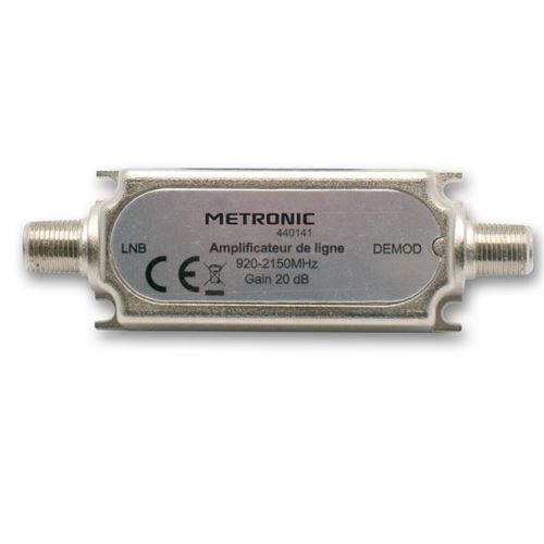 Amplificateur de ligne METRONIC 440141 20dB 920 2150 MHz