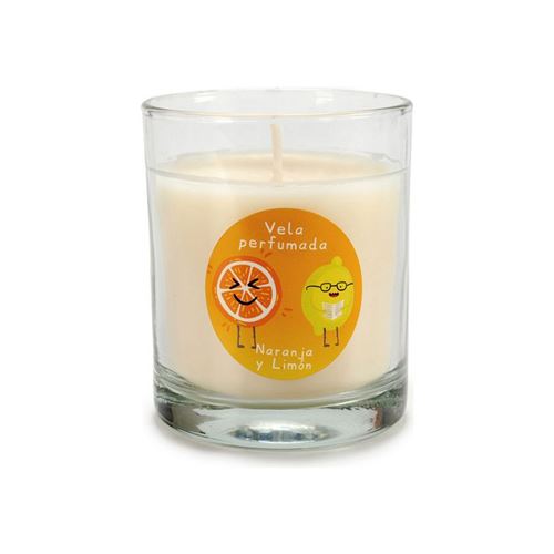 bougie parfumée citron orange