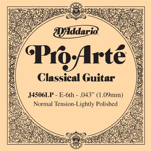 D'Addario Pro-Arte J4505LP, Normal, sixième corde - Corde au détail composite - guitare classique