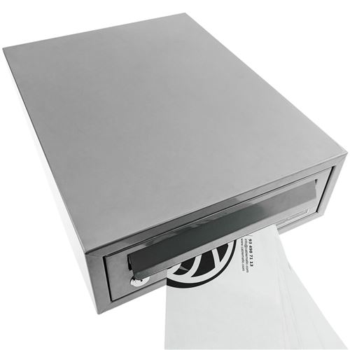 Boîte aux lettres métallique coloré gris pour bureau ...