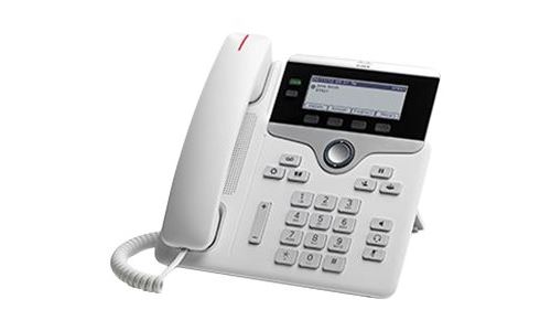 Cisco IP Phone 7821 - Téléphone VoIP - SIP, SRTP - 2 lignes - blanc