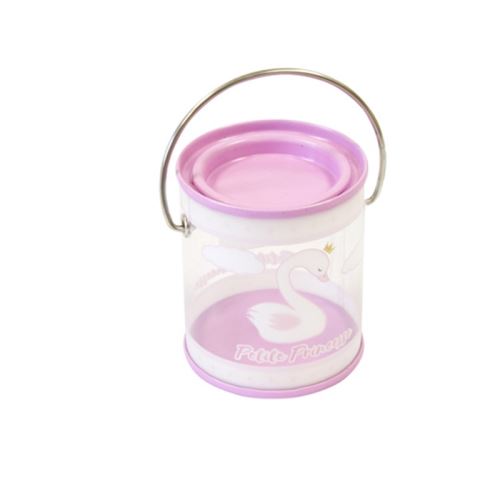 pot plastique baby shower rose avec anse - BB106RO
