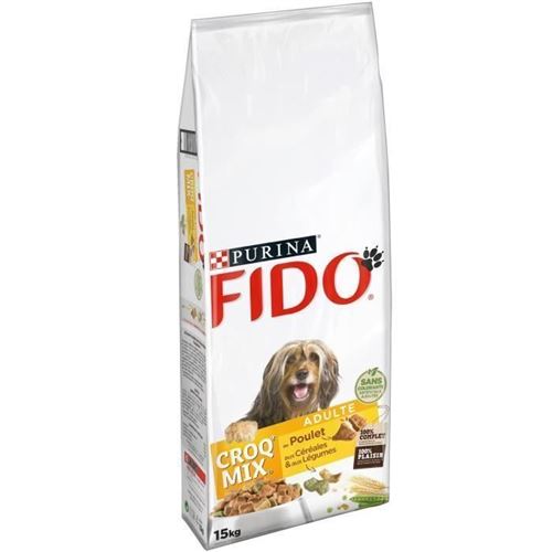 FIDO CroqMix - Boeuf, cereales et legumes - Pour chien adulte - 15 kg