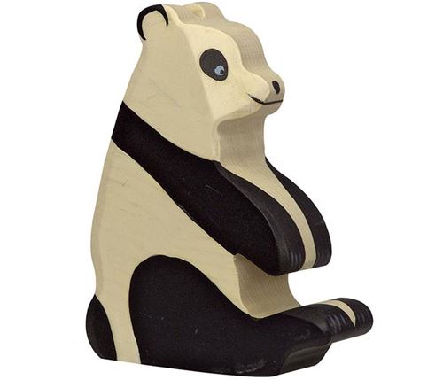 Holztiger Figurine En Bois Panda