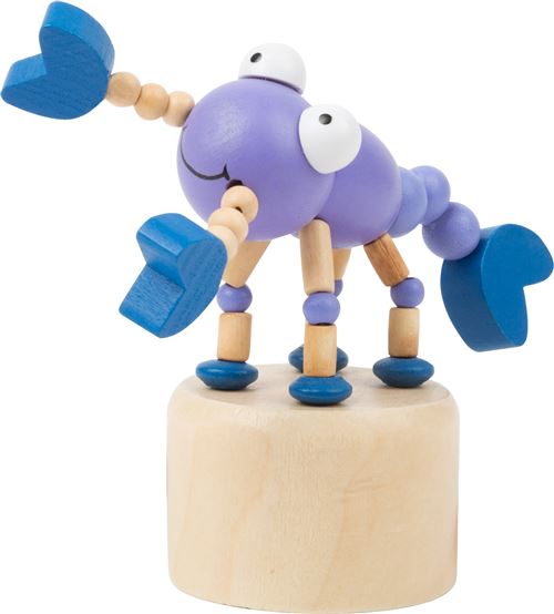 Small Foot print figure homard bleu/violet 10 x 4 cm