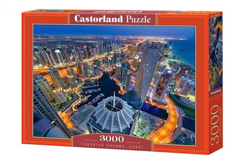 Puzzle 3000 Pièces : Towering Dreams, Dubai, Castorland