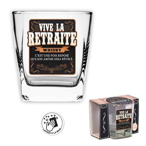 Verre Spécial Whisky - Vive la Retraite