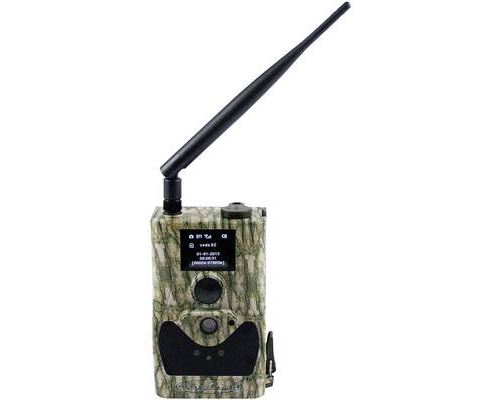 Piège photographique Berger & Schröter SG880MK14M/HD 14 MPix LED noires, télécommande, module GSM, enregistrement sonore camouflage