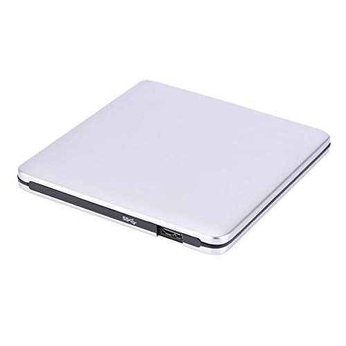 Richer-R Lecteur de DVD externe, USB 3.0 Graveur de DVD/CD-RW Externe Slim Portable Driver, Drop-Resistance, anti-poussière, anti-fe