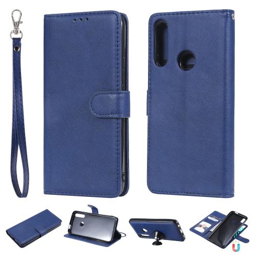 Etui en PU détachable magnétique 2 en 1 bleu pour votre Huawei P Smart Z/Y9 Prime 2019