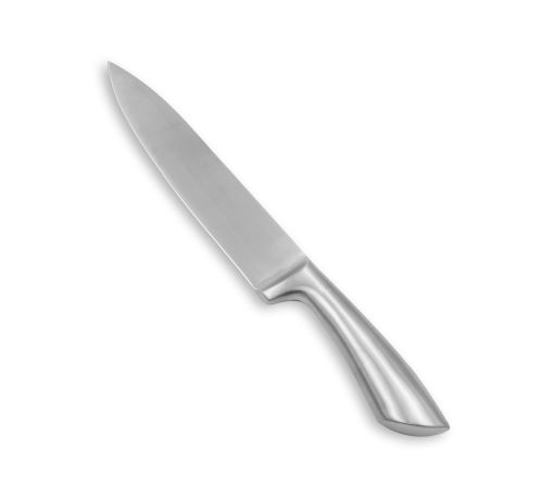 Couteau De Cuisine Professionnel Matsudai En Acier Inoxydable, Lame 20 Cm Ultra-tranchante Et Manche Ergonomique.
