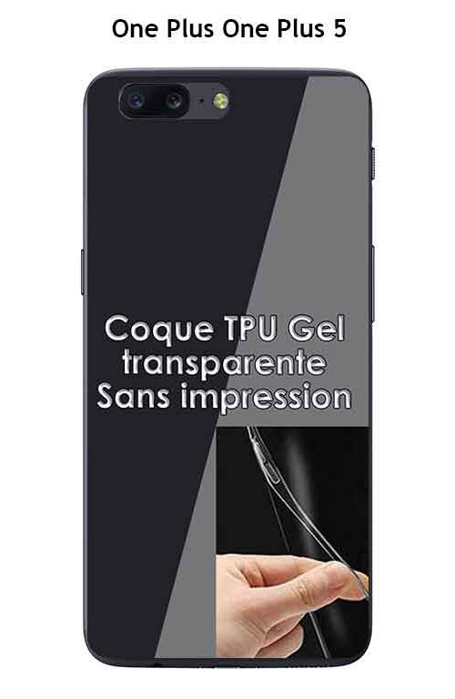 Onozo - Coque One Plus 5 Transparente (TPU Gel souple)