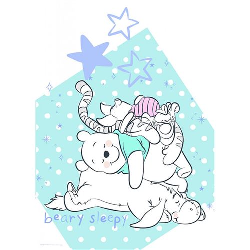 Poster Disney Winnie l'ourson - Winnie fait la sieste avec ses amis 50 cm x 70 cm