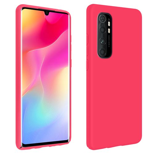 Coque Pour Xiaomi Mi Note 10 Lite Semi-rigide Finition Soft Touch Rose Fuschia