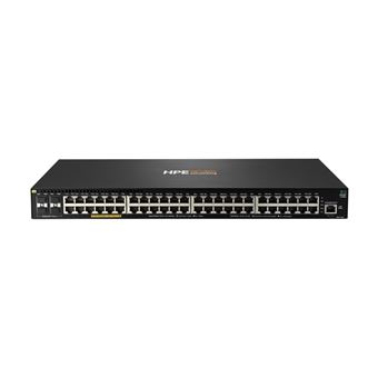 HPE Aruba 2930F 48G PoE+ 4SFP+ - Commutateur - C3 - Géré - 48 x 10/100/1000 (PoE+) + 4 x 1 gigabit/10 gigabit SFP+ (liaison montante) - Montable sur rack - PoE+ (740 W) - 1