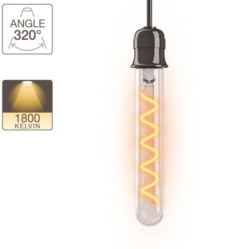 Ampoule LED T185 - culot E27 - vintage torsade
