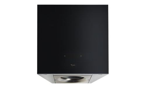 Whirlpool Glamour AKR 809 MR - Hotte - hotte décorative - largeur : 59.8 cm - profondeur : 39.5 cm - evacuation & recyclage - noir