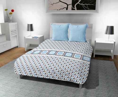 Couette imprimée 220x240 cm DREAM bleu