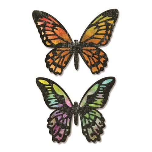 Sizzix matrice de découpe thinlits set 4 pieces - papillon détaillé par tim holtz siz661182