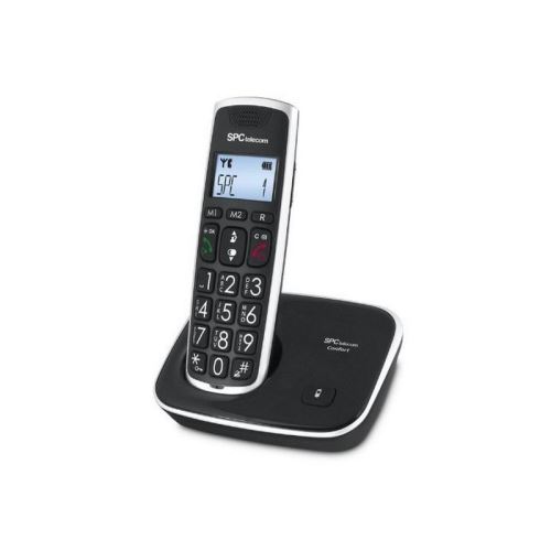 SPC 7608N Téléphone DECT Grandes Touches AG20 ID LCD ECO Noir