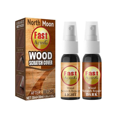 SHOP-STORY - Vernis réparateur pour bois en spray - 2 teintes - Fix It for Wood