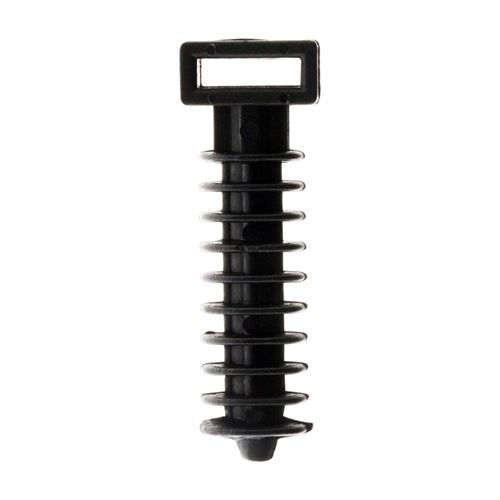 Zenitech-Lot de 100 embases &agrave; chevilles noir - Zenitech