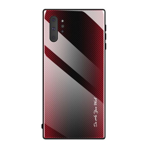 Coque en verre trempé antichoc simple pour Samsung Galaxy S10 (5G) - Rouge