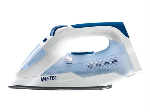 Imetec Titanox K109 - Stoomstrijkijzer - zoolplaat: roestvrij staal - 2000 W - blauw/wit