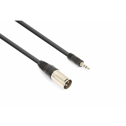Vonyx Noir Câble Audio Cordon Xlr Mâle - Jack 3,5 Stéréo - 0,5M - Image 1