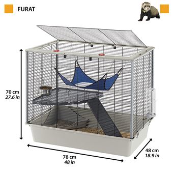 Ferplast Cage confortable pour fûrets et rats FURAT, strucutre à 