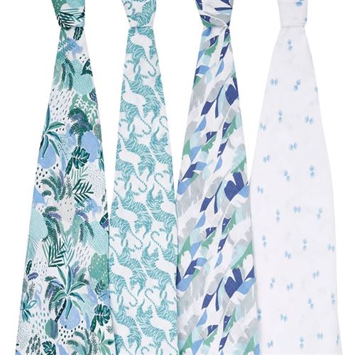 Pack de 4 maxi-langes Dancing Tigers Aden et Anaïs