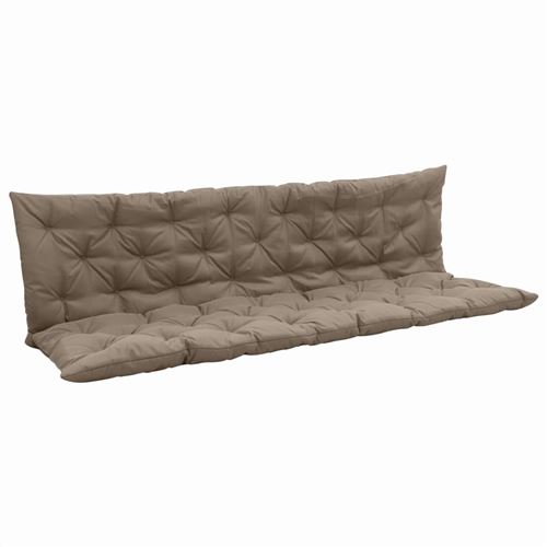vidaXL Coussin pour balancelle Taupe 180 cm Tissu