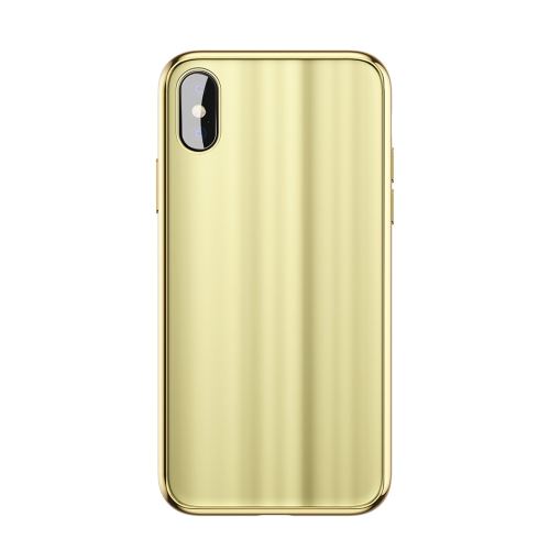 Iphone X / Xs Coque Protection Tpu Couverture Complète Doré Als80954