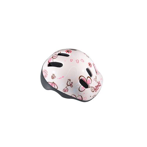 Casque enfant baby polisport xxs baby birdy rose avec reglage occipital 44/48
