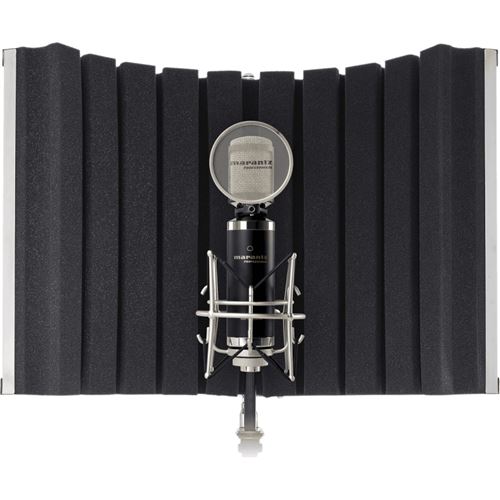 Marantz Professional Sound Shield Compact Filtre de Réflexion Pliant, Compact et Portable pour Microphone et Enregistrement Studio Nomade