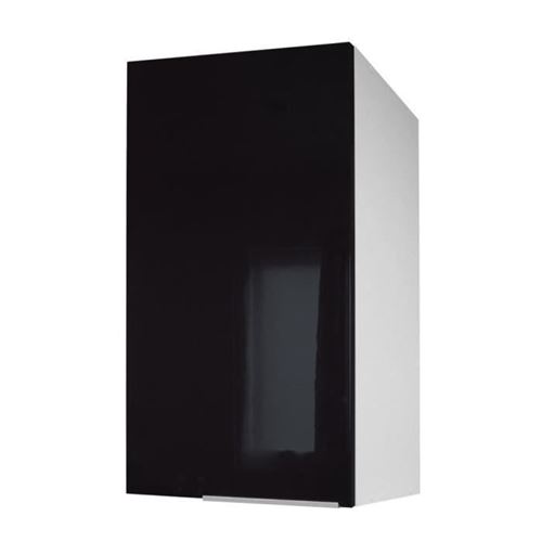 Pop Meuble Haut De Cuisine L 40 Cm - Noir Haute Brillance