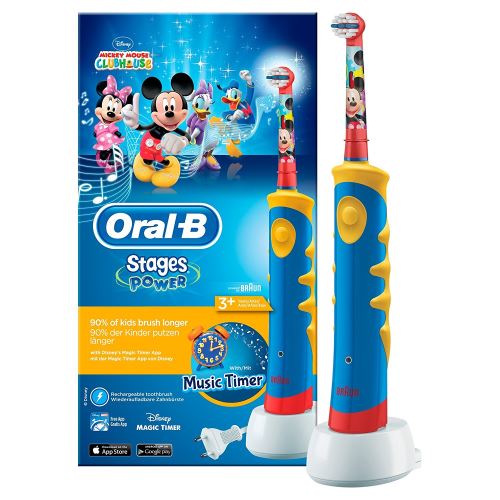 Oral-B Stages Brosse À Dents Électrique pour Enfants avec Personnages Mickey