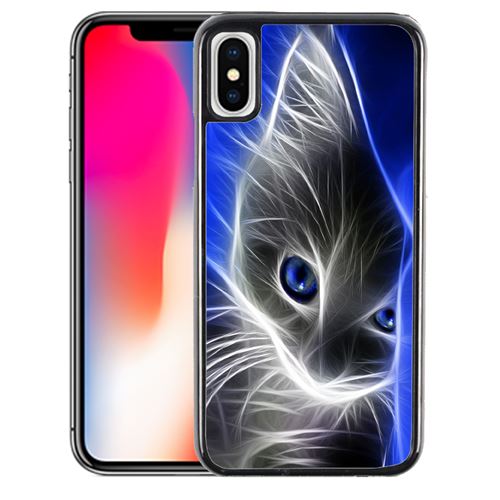 Coque pour iPhone XS chat blue eyes
