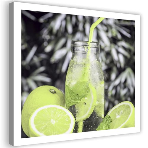 Image Tableau moderne sur toile Cadre déco Canevas Boisson Citrons 2 60x60