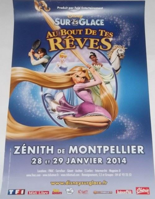 Disney Sur Glace - 80x120 cm - AFFICHE / POSTER