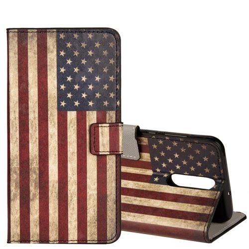 Huawei Mate 10 Lite Housse Etui Cuir PU Drapeau USA ALS53535